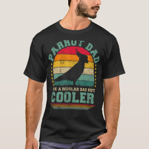 T-shirt Les Hommes Parrot Papa Comme Un Père Régulier Mais