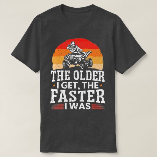 T-shirt Les Hommes Plus Âgés, J'Ai Plus Rapidement Été VTT (Design devant)