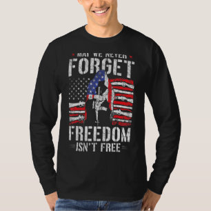 T-shirt Les Hommes Pourrons-Nous Jamais Oublier La Liberté