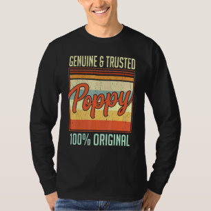 T-shirt Les hommes première fois Grand-pa Poppy Papa Retro