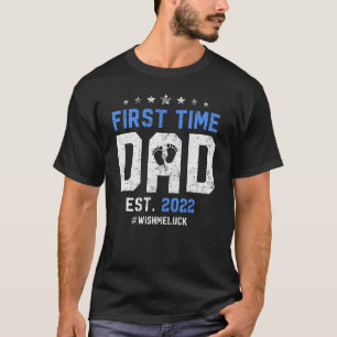 T-shirt Les Hommes Première Fois Nouveau Papa À Être Fête 