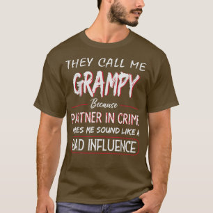 T-shirt Les Hommes Qu'On M'Appelle Grampy Parce Qu'Ils Son
