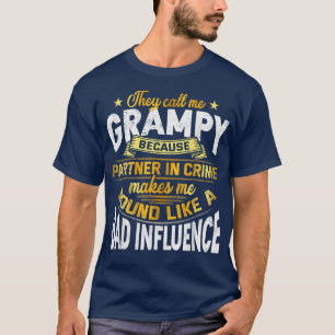 T-shirt Les Hommes Qu'On M'Appelle Grampy Parce Qu'Ils Son