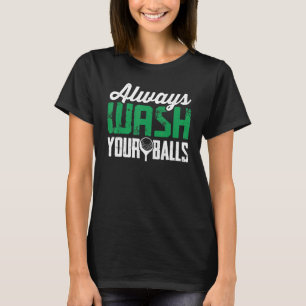 T-shirt Les Hommes Se Laver Toujours Les Boules Les Amateu
