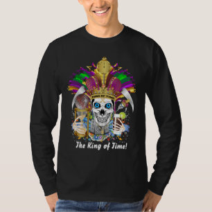 T-shirt Les hommes tous de mardi gras dénomme l'obscurit