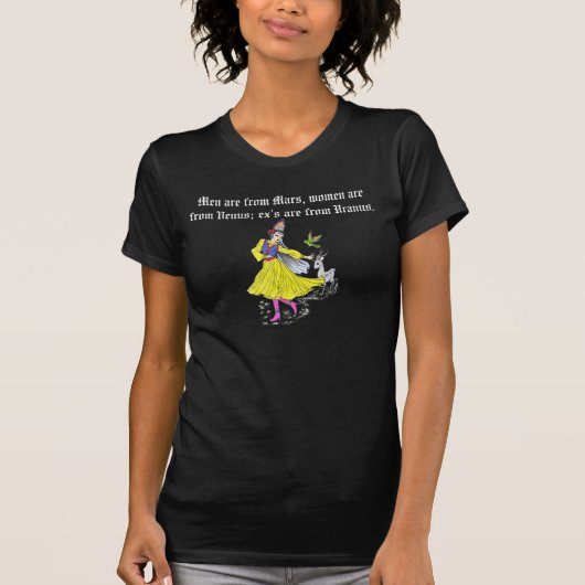 T-shirt Les hommes viennent de Mars (Devant)