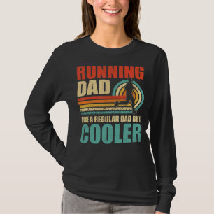 T-shirt Les Hommes Vintage Courir Papa Comme Un Papa Régul