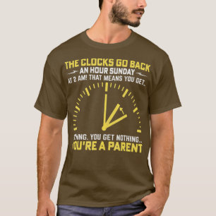 T-shirt Les Horloges Retournent Une Heure Dimanche À 2H Du
