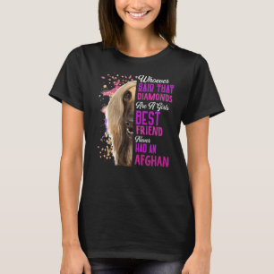 T-shirt Les Hounds Afghans Sont Une Fille Meilleur Ami Chi