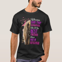 Les Hounds Afghans Sont Une Fille Meilleur Ami Chi