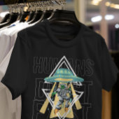 T-shirt Les humains n'existent pas Alien Citation drôle Gr