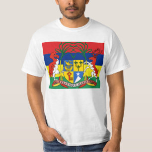 T-shirt Les Îles Maurice. Leker de Couler NU