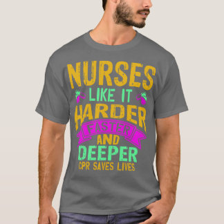 T-shirt Les infirmières aiment ça de plus en plus vite et