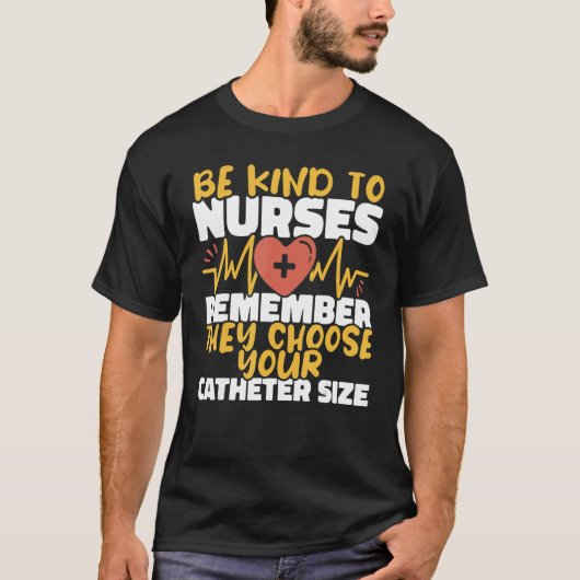 T-shirt Les infirmières choisissent votre cathéter Taille (Devant)