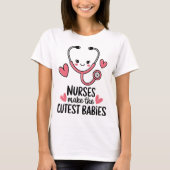 T-shirt Les infirmières font les bébés les plus mous - Drô (Devant)