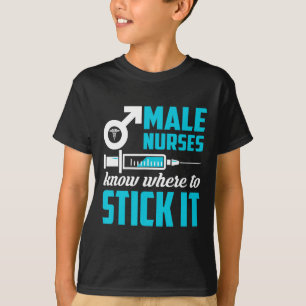 T-shirt Les Infirmières Sont Où S'En Tenir Les Hommes Drôl