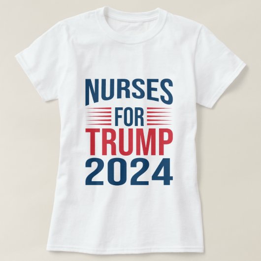 T-shirt Les Infirmières Soutiennent Trump 2024 Infirmières (Design devant)