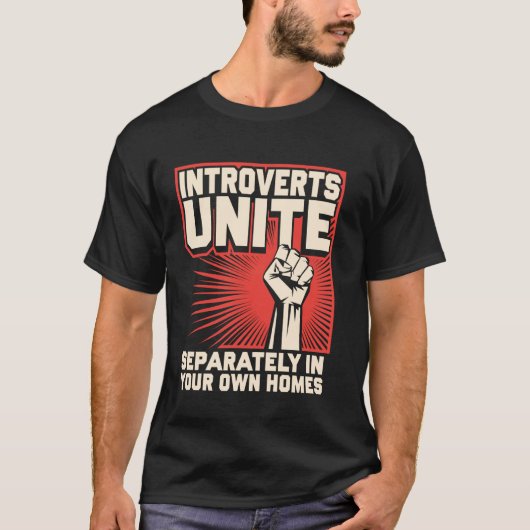 T-shirt Les introvertis s'unissent 1 (Devant)