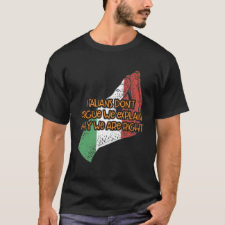 T-shirt Les Italiens Ne Disent Pas Que Nous Expliquons Pou
