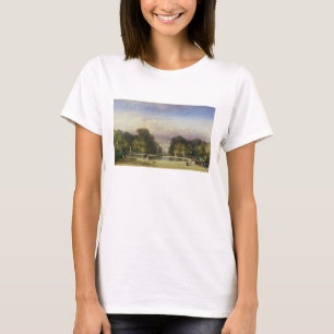 T-shirt Les jardins de Tuileries, avec l'Arc de Triomphe