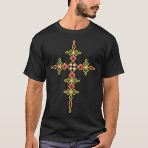 T-shirt Les jems traditionnels éthiopiens et la Croix d'O