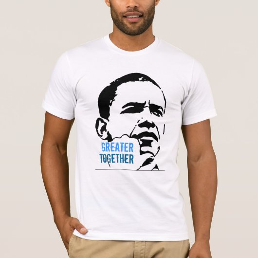 T-shirt Les jeunes Américains pour Obama 2012 (Devant)