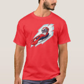 T-shirt Les jeux d'hiver Luge illustration de style (Devant)