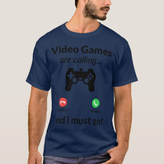 T-shirt Les jeux vidéo appellent déclin garçon rétro