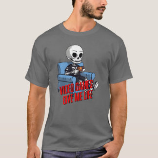T-shirt Les jeux vidéo me donnent la vie garçon famille