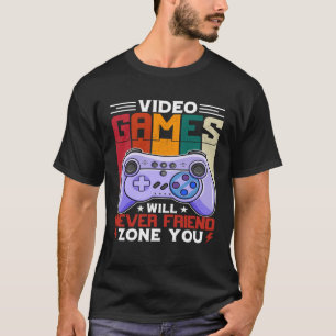 T-shirt Les Jeux Vidéo N'Aideront Jamais Zone Vous Gamer