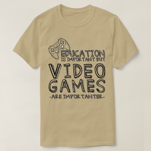 T-shirt Les Jeux Vidéos Sont Importants (Design devant)
