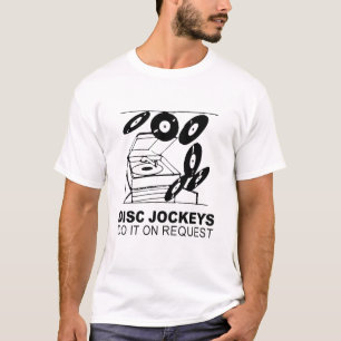 T-shirt les jockeys de disque le font sur demande