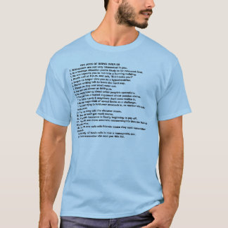 T-SHIRT LES JOIES D'ÊTRE PLUS DE 50 .....