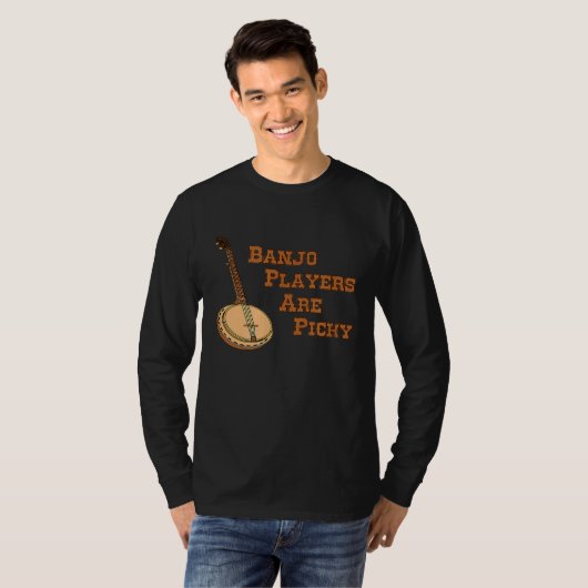 T-shirt Les Joueurs De Banjo Sont Picky Banjo (Devant entier)