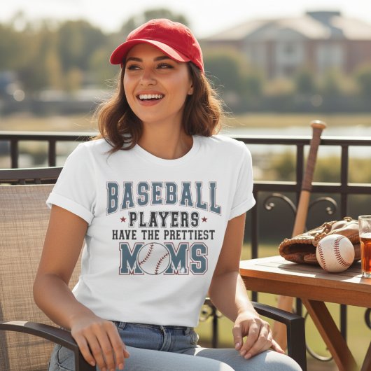 T-shirt Les Joueurs De Baseball Ont Les Plus Belles Moms