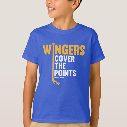 T-shirt Les Joueurs De Hockey Couvrent Les Points (Devant)