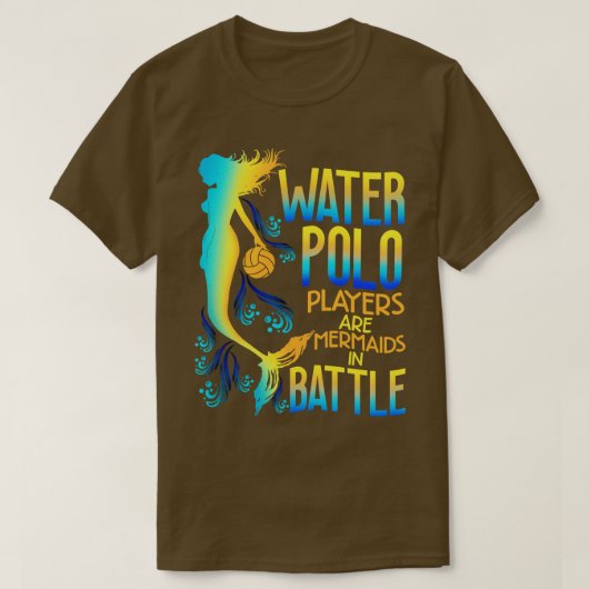 T-shirt Les Joueurs De Polo D'Eau Sont Des Sirènes En Bata (Design devant)