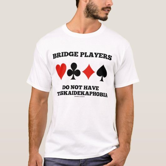 T-shirt Les Joueurs De Pont N'Ont Pas Triskaidekaphobia (Devant)
