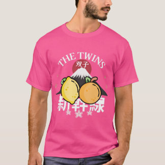 T-shirt Les jumeaux citron et mandarine