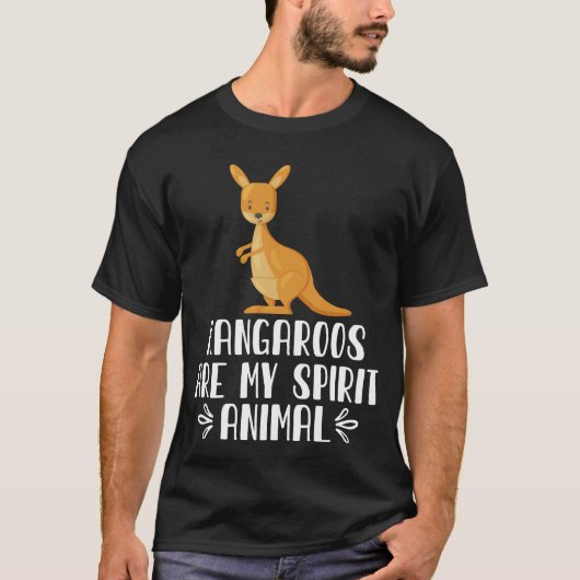 T-shirt Les kangourous sont mon esprit animal (Devant)
