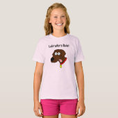 T-shirt "Les Labradors gouvernent !" Chemise T au chocolat (Devant entier)