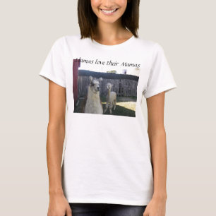T-shirt Les lamas aiment leurs mamans