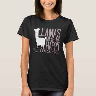 T-shirt Les lamas me rendent heureux