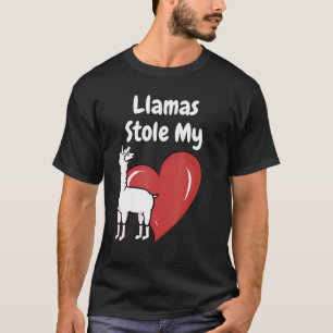 T-shirt Les lamas ont volé mon cœur - Citation de lama