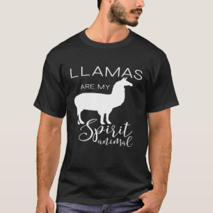 T-shirt Les lamas sont mon animal Spirit J000436