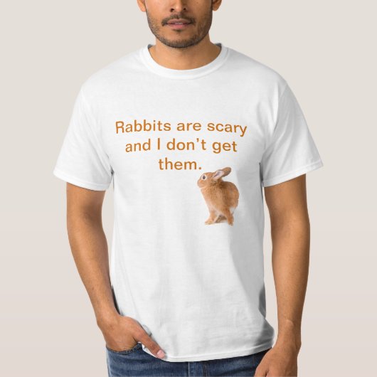 T-shirt Les lapins sont effrayants - alt (Devant)
