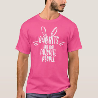 T-shirt Les lapins sont mes gens préférés
