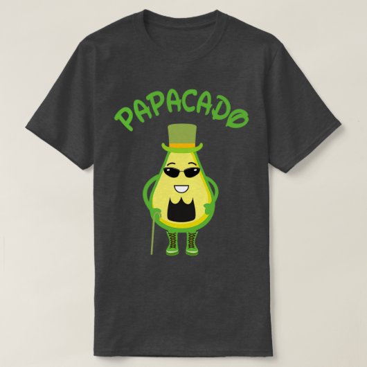 T-shirt Les Lauracées Funny Papacado Papa amp Cadeau père  (Design devant)
