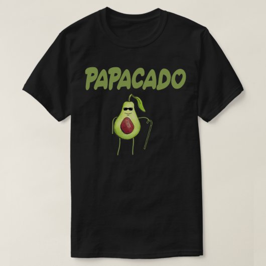 T-shirt Les Lauracées Funny Papacado Papa amp Cadeau père  (Design devant)