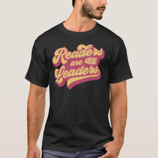 T-shirt Les Lecteurs Sont Leaders Boho Leopard Livre Lover